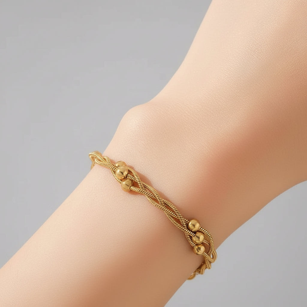 Bracelet « Perles Dorées »