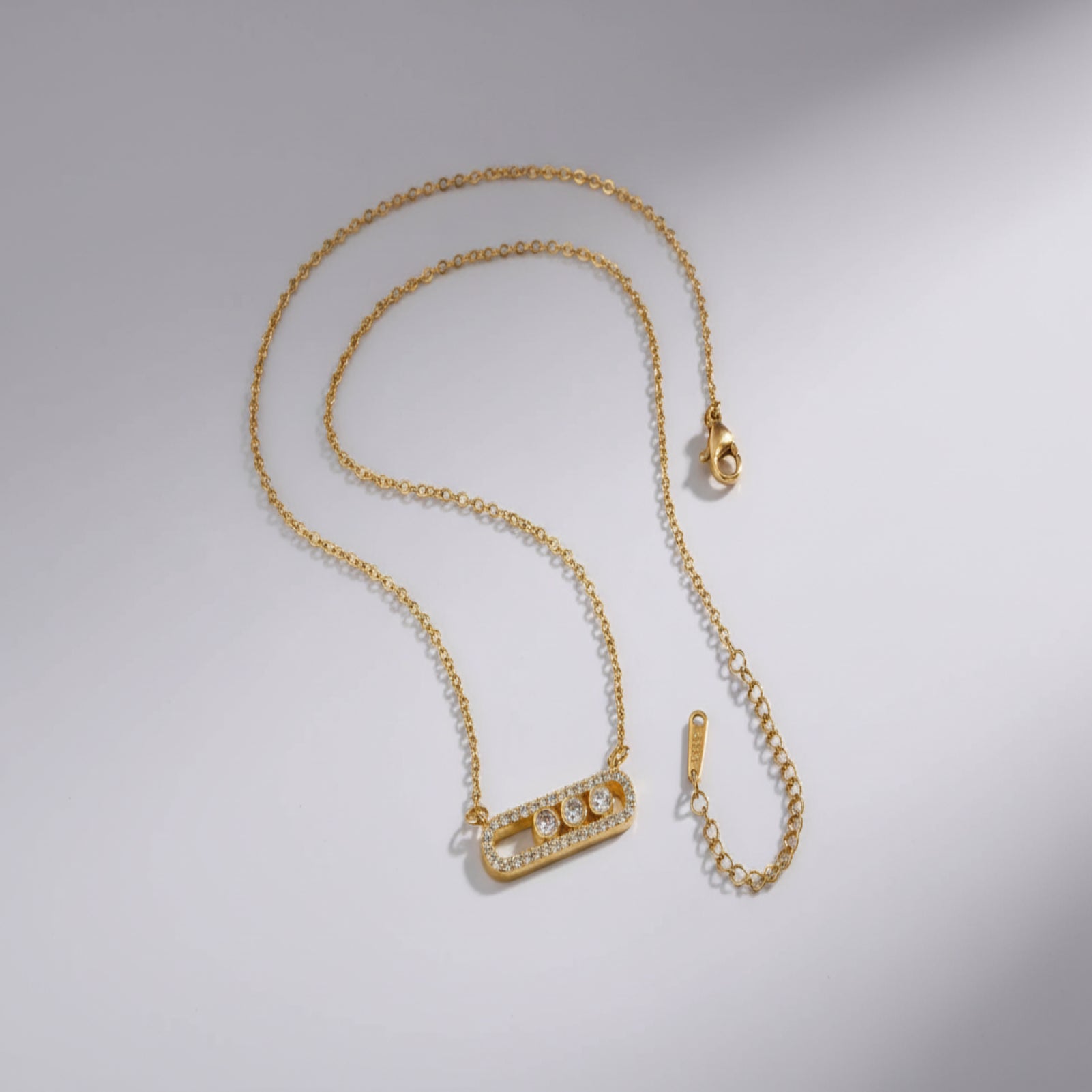 Collier Élégant Cristal Blanc