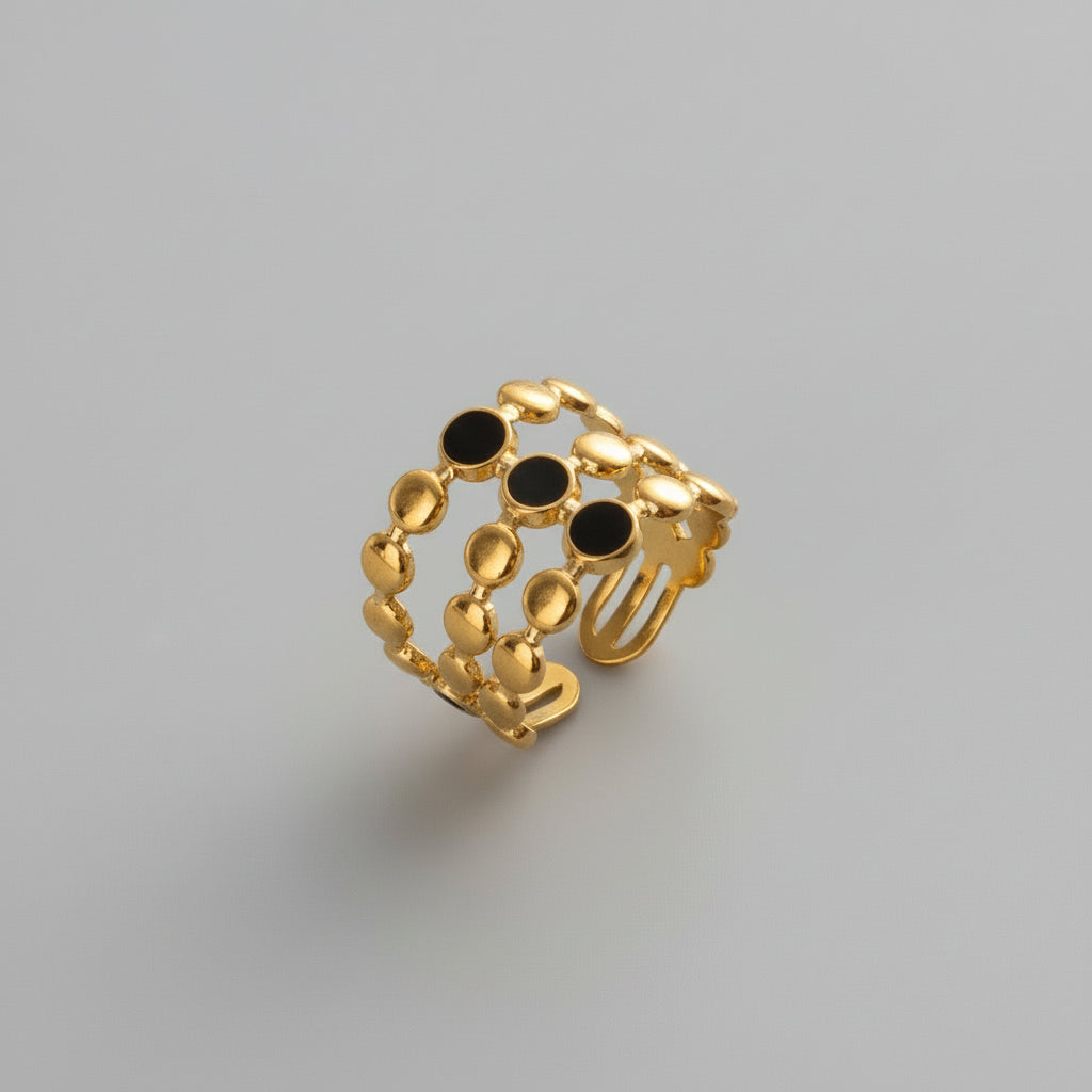 Anneau Ouvert « Mystic Noir »