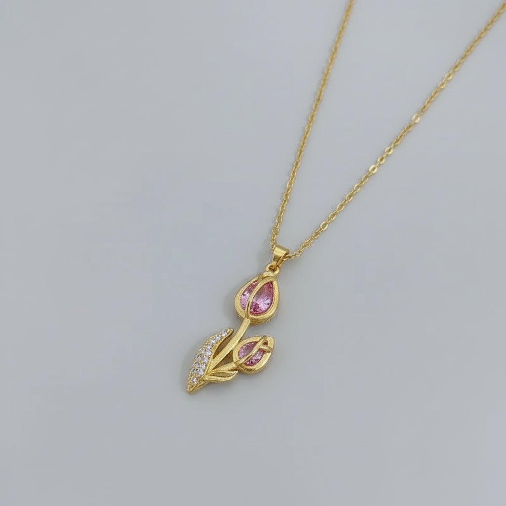 Collier « Rose Éclatante »