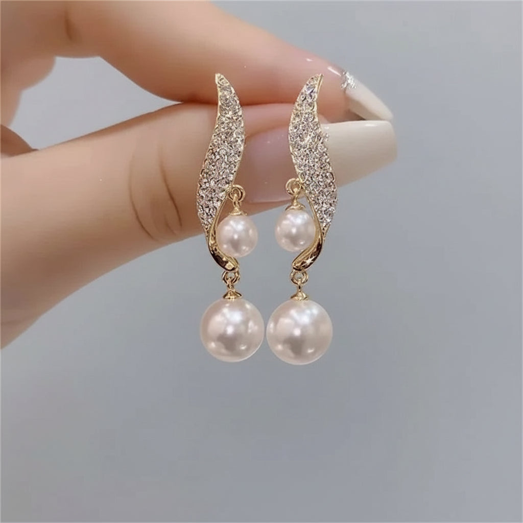 Boucles d’oreilles « Goutte de Perle »