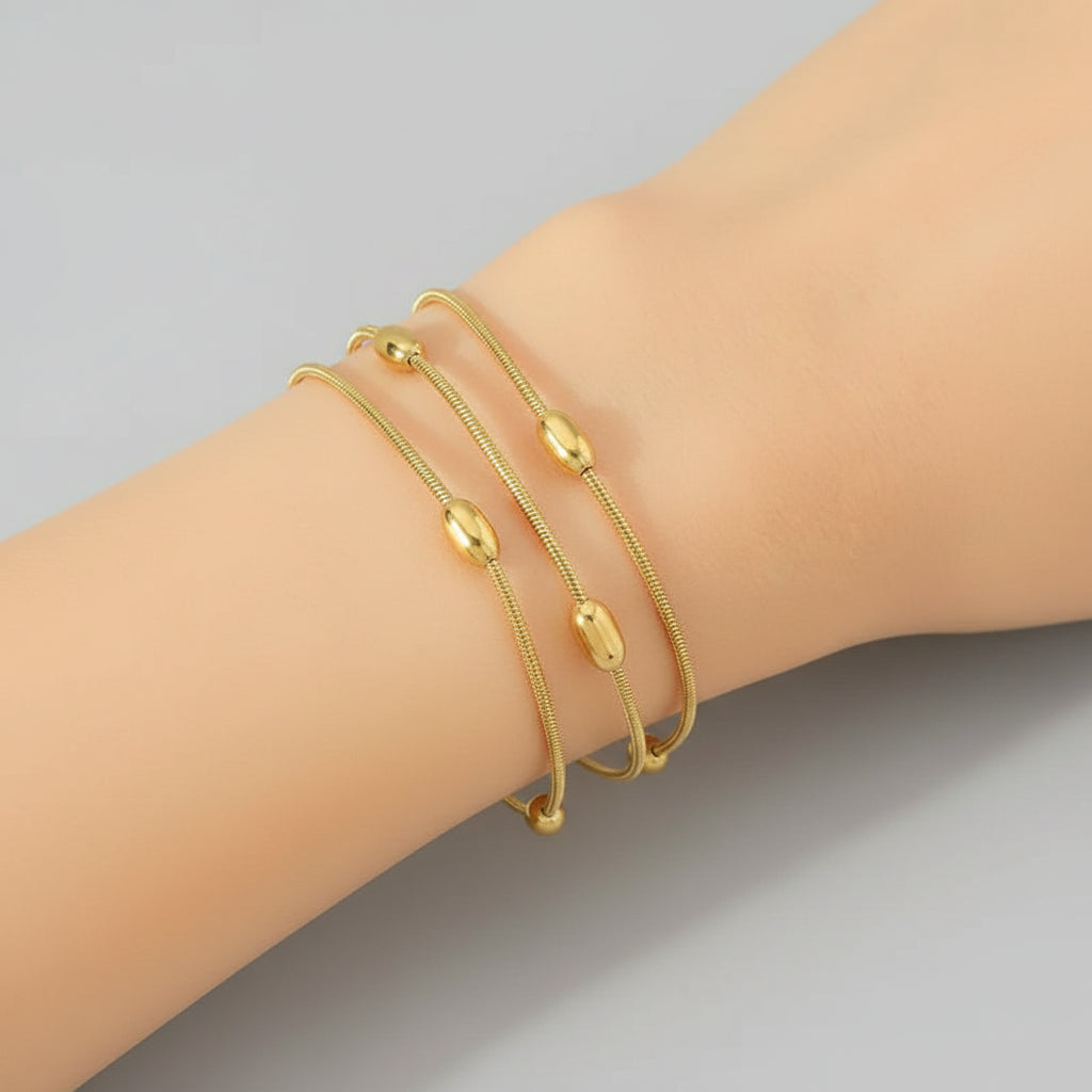 Bracelet « Perles Dorées »