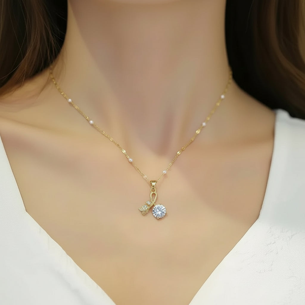 Collier « Rose Éclatante »