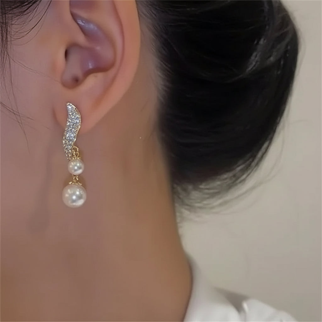 Boucles d’oreilles « Goutte de Perle »